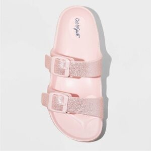 Cat & Jack Target Kids Girls Sandals Pink 13 Footbed Open Toe Casual Outdoor